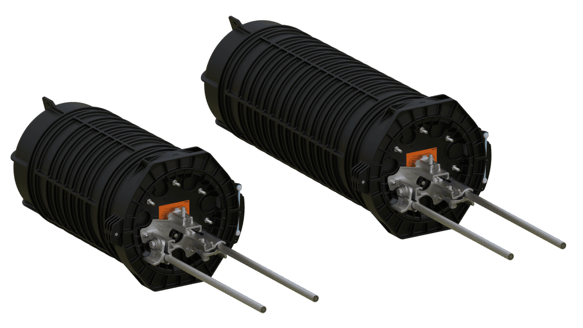 COYOTE Dome Closure con sistema FIBERLIGN CRB para cables OPGW