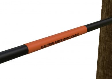 Marcador de fibra óptica naranja