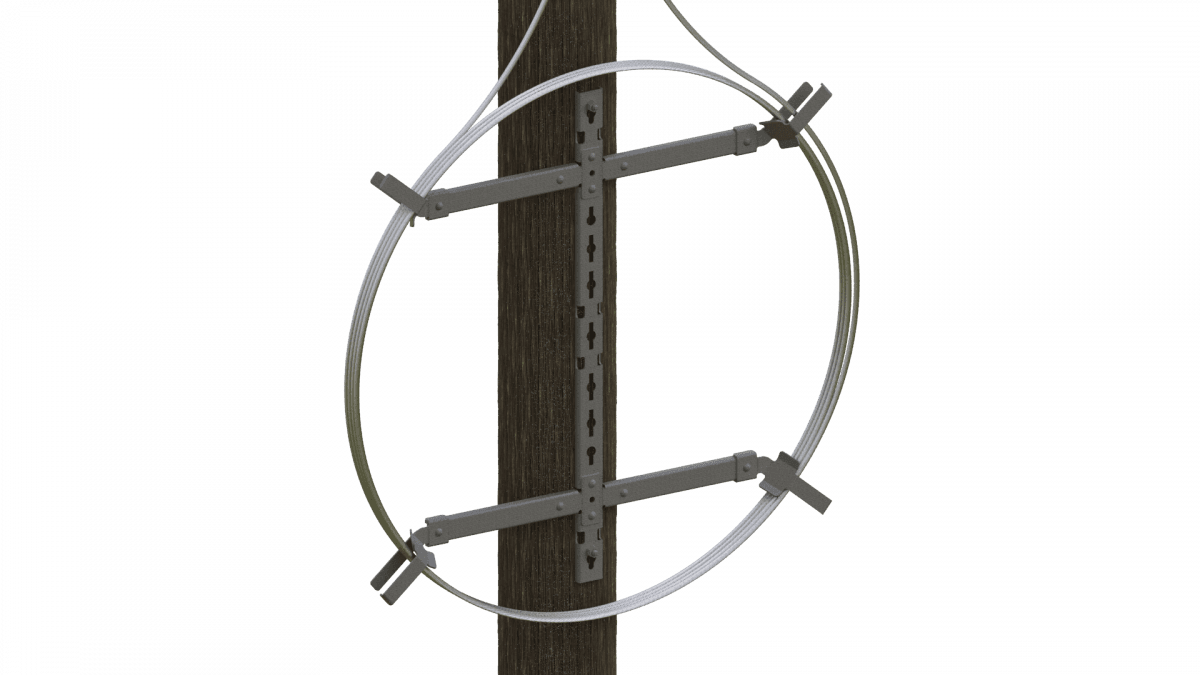 Almacenamiento de cables SLACKLOOP® 60" para cable OPGW